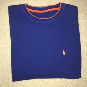 Royal blue polo Ralph Lauren thermal